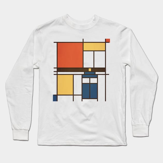 Mondrian Who Long Sleeve T-Shirt by perdita00